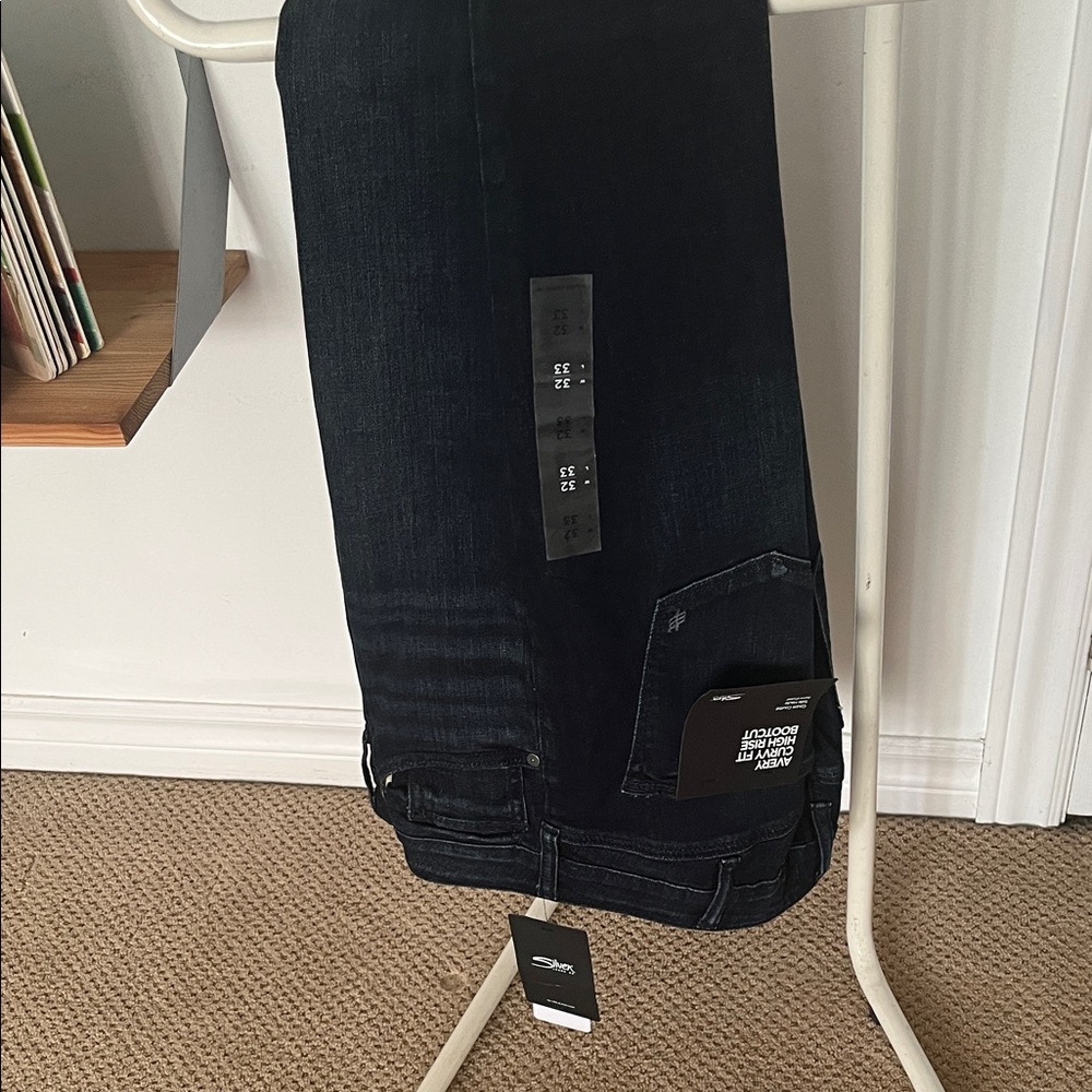 Silver Jeans (32x33) Avery Bootcut Jeans Curvy Fit High Rise Side Slits - Picture 12 of 15